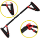 Турнік розсувний Cornix Elite+ 100-140 см Black/Red (XR-0295) - зображення 10