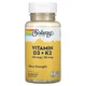 Витамин Д3 К2 Solaray Vitamin D3 + K2 для костей связок и суставов 60 капсул - изображение 1
