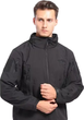 Куртка водонепроникна SOFTSHELL із флісом Solve Black KT6000801 розмір XL - зображення 2