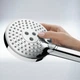 Душевая лейка HANSGROHE Raindance с кнопкой 125мм пластик хром 26014000 - изображение 3