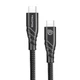 Кабель Remzona USB-C to USB-C 3.2 Gen2 100W 5A QC4.0 PD3.0 20Gbps 4K@60Hz 1m CCC1-03BK Black - изображение 1