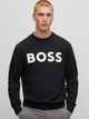 Bluza bez kaptura męska Hugo Boss 50487133-001 2XL Czarna (4063536958340) - obraz 1