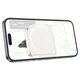 Автомобільний тримач із бездротовою зарядкою Hoco HW17 Crystal magnetic wireless 15W White - изображение 3