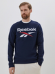 Bluza bez kaptura męska Reebok Identity Big 100050277 S Granatowa (4066751210279) - obraz 1