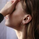 Серьги кольца круглые базовые унисекс в минимализм стиле 2.5 см Серебристые - изображение 5
