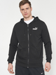 Толстовка на блискавці чоловіча Puma Ess Small Logo Fz Hoodie Tr 58670401 S Чорна (4063697310025) - зображення 1