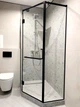 Душевая кабина SPLENKO 700 х 700 x 2000 мм в черном профиле Лофт Enrica Loft распашная дверь 600 мм - изображение 6