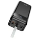 УМБ Павербанк 60000 mAh 22.5W с быстрой зарядкой и фонариком HOCO J86B Портативное зарядное устройство Внешний аккумулятор Черный - изображение 5