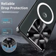 Чехол накладка Metal Glass для Motorola Edge 50 Ultra с металлическим кольцом и дополнительной защитой на камеру blue - изображение 3