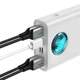 Портативная батарея Павербанк для ноутбука Baseus Amblight 30000 mAh 65W 6A с технологией QC3.0+PD3.0 Power Bank (PPLG-A02) White - изображение 7