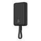 Павербанк з бездротовою зарядкою Qi 15W Baseus Magnetic Mini Edition 10000mAh 20W 2в1 QC3.0+PD3.0 (P10022109113-00) Black - зображення 6