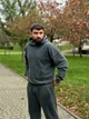 Зручний модний чоловічий спортивний костюм оверсайз демісезонний з тринитки та капюшоном для спорту та прогулянок темно-сірого кольору розмір M - зображення 1