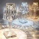 Ночник декоративный LED светильник Diamond light светодиодный хрустальный на аккумуляторе USB Прозрачный - изображение 10