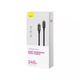Кабель Baseus Tungsten Gold Type-C to Type-C 240W 2м Black зарядний кабель з передачею даних для MacBook - изображение 5