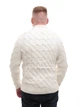 Свитер мужской белый зимний вязаный на молнии 230-608-2 XL - изображение 8