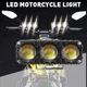 Фара светодиодная LED 3 режима 17Вт белый / желтый - изображение 2
