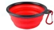 Силиконовая складная дорожная миска Derby Food Grade TPE Collapsible Dog Bowl 350 мл, Красный - изображение 1