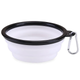 Силиконовая складная дорожная миска Derby Food Grade TPE Collapsible Dog Bowl 350 мл, Белый - изображение 1