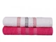 Набор полотенец Beverly Hills Polo Club. Botanik White, Fuchsia-50х90 (2 шт) - изображение 2