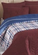 Покривало стьобане з наволочками Eponj Home. North bordo-200x220+50x70 см (2 шт) - зображення 2