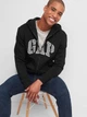 Худи на блискавці Gap Zip Arch Logo Hoodie Color: True Black S - изображение 3