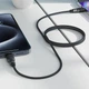 Кабель ACEFAST C10-03 Type-C to Type-C 3A/60W/1.2m цинковые коннекторы Black (6974316283119) - изображение 5