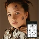 Набір тимчасових водостійких татуювань на Хелловін TATTOOSHKA "Павуки.Кажани" WS-023 - зображення 1