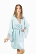 Халат женский шелк-Армани Felisiya Lingerie Голубой 91-051 М (2000002869016) - изображение 7