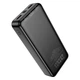 Внешний портативный аккумулятор повербанк HOCO J136A 20000mAh |2USB/1Type-C, 22.5W/3A, PD/QC| black - изображение 4