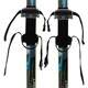 Лыжи беговые подростковые в комплекте с палками Zelart SK-0881-140B (l-лыж-140см, l-палки-120см, PVC чехол, крепление регулируемое, цвет черный-синий-желтый) - изображение 2