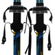 Лыжи беговые детские в комплекте с палками Zelart SK-0881-120B (l-лыж-120см, l-палки-100см, PVC чехол, крепление регулируемое, цвет синий-желтый-черный) - изображение 2