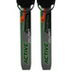 Лыжи беговые детские в комплекте с палками Zelart SK-0881-90B (l-лыж-90см, l-палки-70см, PVC чехол, крепление регулируемое, цвет черный-салатовый-оранжевый) - изображение 3