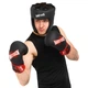 Перчатки боксерские PU на липучке HARD TOUCH BO-4432 (р-р 12oz, цвет черный-красный) - изображение 8