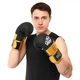 Перчатки боксерские PU на липучке HARD TOUCH BO-4439 (р-р 12oz, цвет черный-золотой) - изображение 6