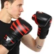 Перчатки боксерские кожаные на липучке FISTRAGE RAGE VL-6370 (р-р 10oz, черный-красный) - изображение 7