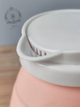 Дорожный чайник силиконовый складной дисковый Electric Kettle wdl-09b 220v 600w 600мл Розовый - изображение 7