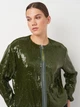 Куртка женская Zara 3221/008 S Зеленая (03221008504025) - изображение 4