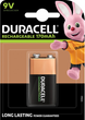 Akumulator Duracell Rechargeable 9 V 6LR61 170 mAh (5000394056008) - obraz 1