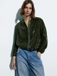 Куртка женская Zara 3221/008 S Зеленая (03221008504025) - изображение 8
