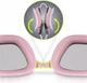 Очки для плавания TSUNAMI Anti-Fog 3 в 1 чехол, беруши и зажим для носа Pink (P-5905973401777) - изображение 5