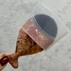 Кисть рыбка для макияжа / удаления пыли (Золотая с черным ворсом) - изображение 2