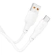 Кабель USB Hoco X93 100W Force USB to Type-C (довжина 1м, 5А, підтримка швидкої зарядки, потужний) - білий - зображення 4