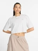 Футболка бавовняна оверсайз коротка жіноча New Balance Logo Relaxed WT43536 L Світло-сіра (197376701270) - зображення 1