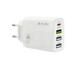 Сетевое зарядное устройство BAVIN PC952Y PD 20W Type-C 3xUSB-A (QC3.0) White - изображение 1