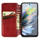 Чехол Deexe Rhombus Wallet для ZTE Blade A75 - Red - изображение 2
