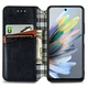 Чехол Deexe Rhombus Wallet для ZTE Blade A75 - Black - изображение 2