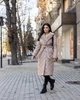 Стёганное зимнее женское пальто бежевое 40 размер - изображение 2