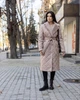 Стёганное зимнее женское пальто бежевое 40 размер - изображение 5