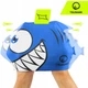 Шапочка для плавания TSUNAMI Shark детская Blue (P-5905973401814) - изображение 3