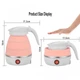 Електрочайник Travel Folding pink 500ml складаний 600W - зображення 3